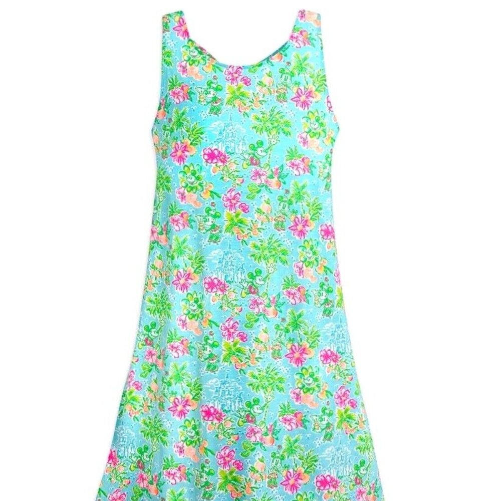 Lilly Pulitzer Floral Dress in Blue and Pink